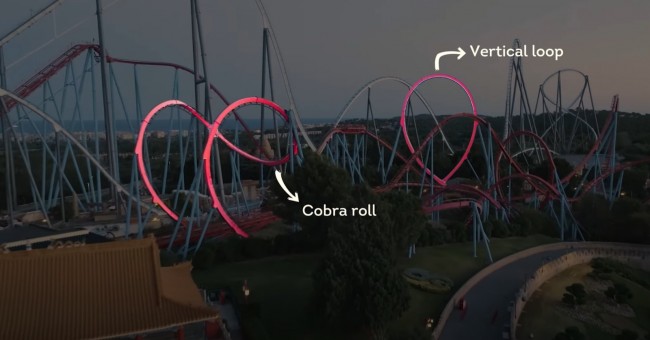 PortAventura w Hiszpanii częściowo odbuduje klasyczną kolejkę górską Dragon Khan z 1995 roku