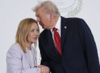 Giorgia Meloni w niezręcznej wymianie zdań z Trumpem po tym, jak prezydent USA nazwał ją "piękną"