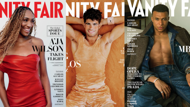 Carlos Alcaraz, A'ja Wilson i Kylian Mbappé występują w pierwszym globalnym wydaniu sportowym Vanity Fair
