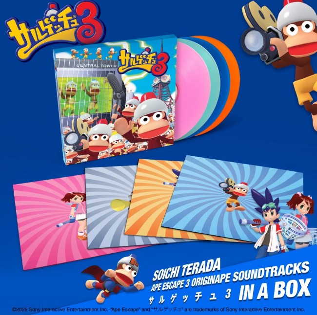 Ape Escape 3 jest pokryty winylem od Cartridge Thunder