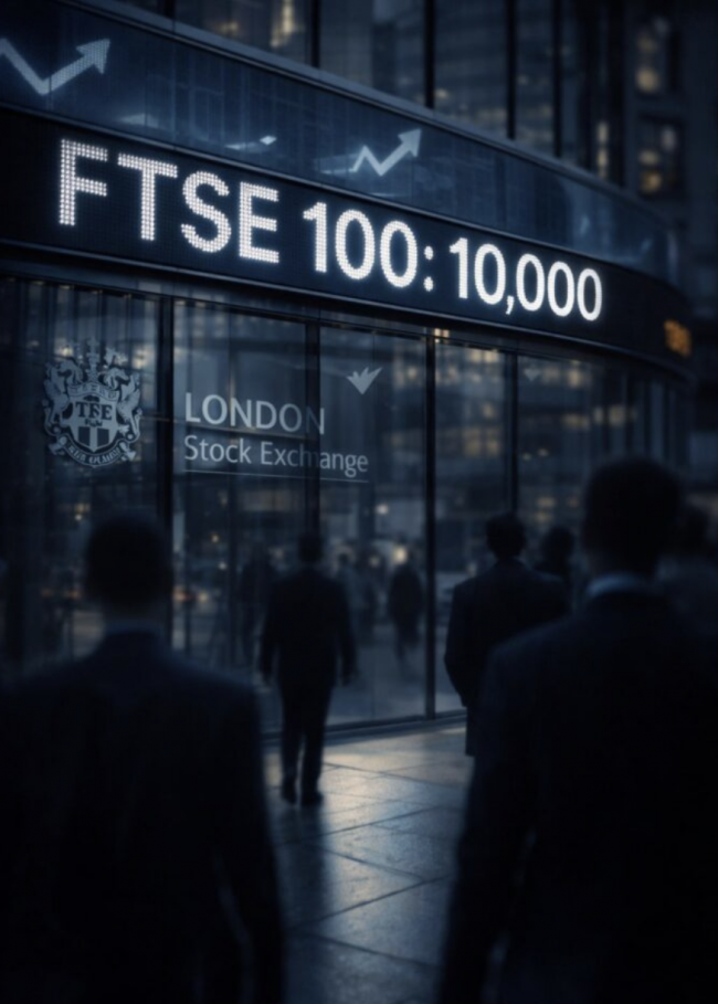 FTSE 100 po raz pierwszy przekracza barierę 10 000