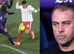 Barcelona narzeka na faul na Kound&eacute; tuż przed golem Girony: "Wszyscy widzieliście, że to jest to", m&oacute;wi Hansi Flick