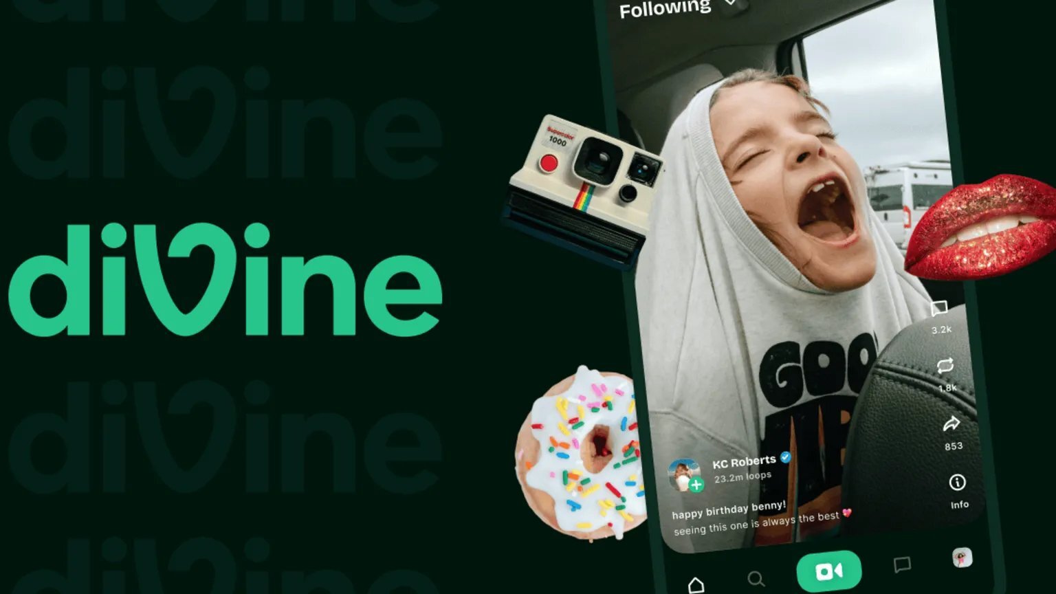 Nowa aplikacja do krótkich form wideo Divine planuje "reset" mediów społecznościowych