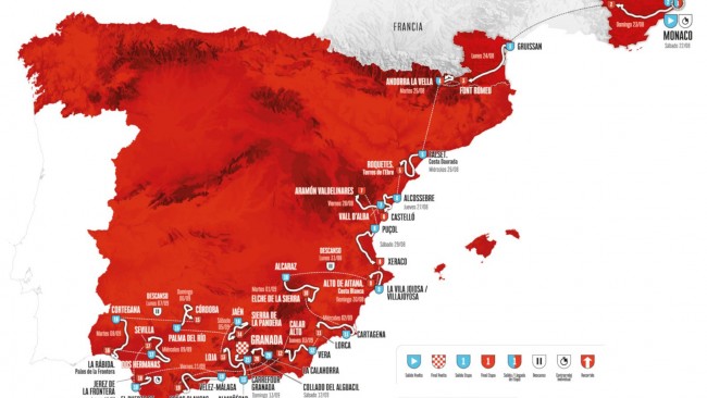Vuelta a España modyfikuje przedostatni etap z powodu uszczek spowodowanych osuwiskami