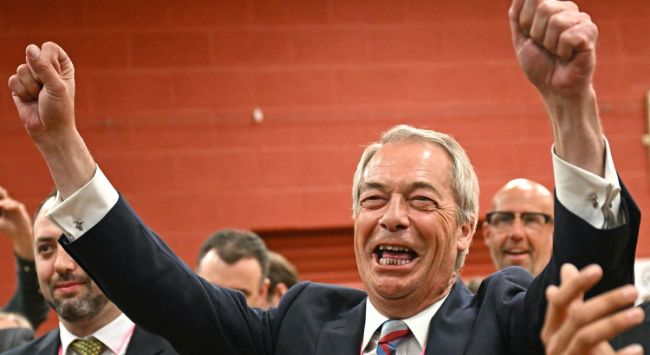 To walka człowiek kontra kosza, gdy Farage staje do walki z hrabią Binface'em