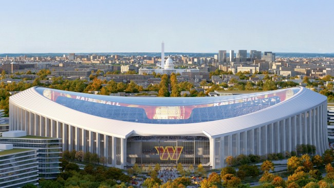 Washington Commanders przedstawiają pierwsze spojrzenie na wciąż nienazwany nowy stadion NFL