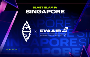 BLAST podpisuje partnerstwo Slam IV z EVA Air