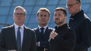 Zełenski spotyka Starmera, Macrona, Merza w Londynie