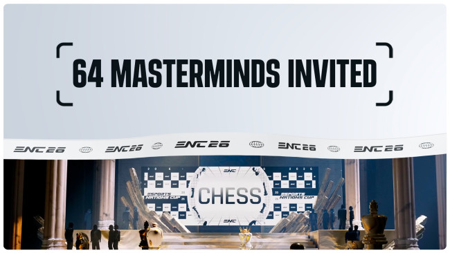 Zostało wymianowanych 64 zaproszonych szachistów na Esports Nations Cup