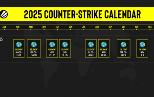 ESL przedstawia kalendarz Counter-Strike'a na rok 2025