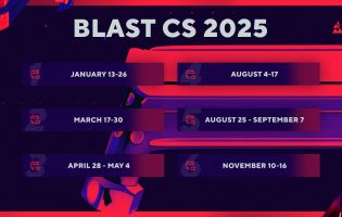 BLAST przedstawia harmonogram Counter-Strike'a na 2025 rok