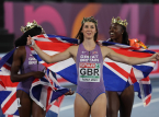 Amy Hunt z Wielkiej Brytanii zdobywa pierwszy seniorski indywidualny złoty medal na mistrzostwach Europy na 100 m