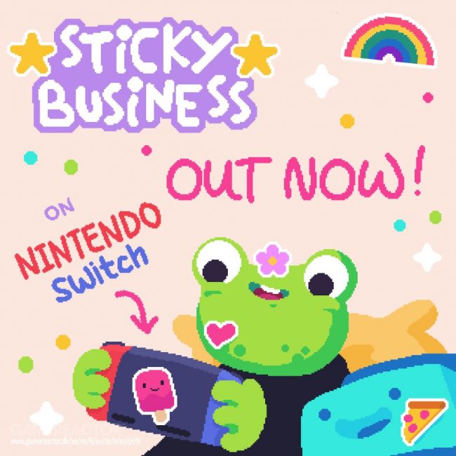 Załóż własny sklep z naklejkami z Sticky Business, dostępny już teraz na Nintendo Switch