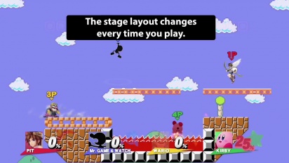 Super Smash Bros. for Wii U and 3DS - Super Mario Maker Level Trailer