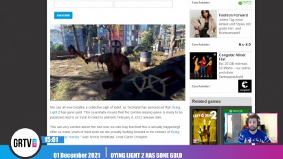 GRTV News - Dying Light 2 has gone gold
